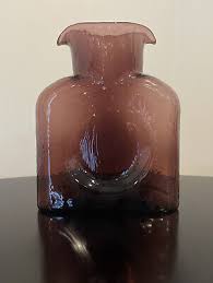 Vintage Blenko Glass Water Bottle In
