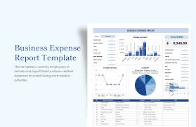 business expense report template in