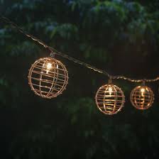 Copper Ball Patio String Lights