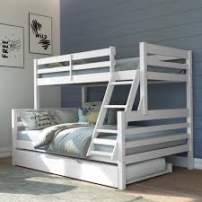 bunk beds with full on bottom foter