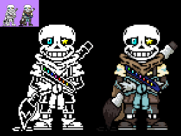 He exists out of them but can interact with them. Ink Sans Sprite By Bluebonestudios On Deviantart