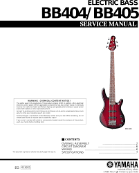 Design of the rgxa2 focused on creating a lightweight instrument that would bring the guitar and player closer together. Yamaha Guitar Bb404 Users Manual Electric Bass