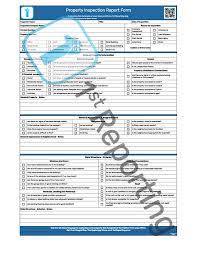 A Property Inspection Report Form You