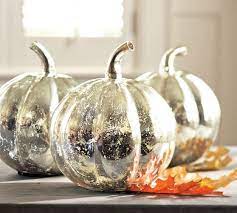 antique mercury glass pumpkins