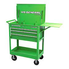 us general 30 in 4 drawer tech cart green
