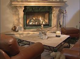 Fireplace Travertine Hand Carved Mantel
