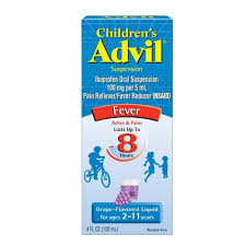advil liquid suspension fever pain