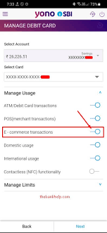 how to activate sbi debit card for