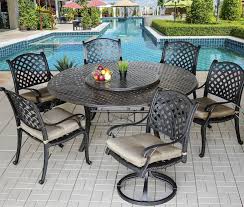 100 Round Patio Table With Lazy Susan