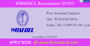 Wbsedcl Recruitment 2019 Apply 2 Latest Wbsedcl Vacancies