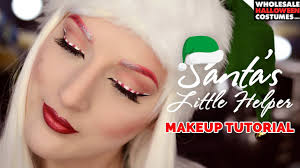 candy cane elf makeup tutorial