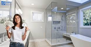 glass shower door bathroom