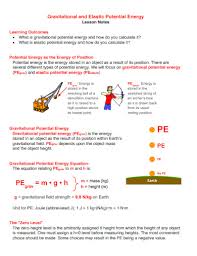 Potential Energy Examples Pdf Examples