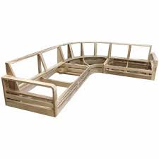 wood wooden sofa frame shape l shape