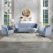 Nordic Gray Sofa Set 3 Pieces Living