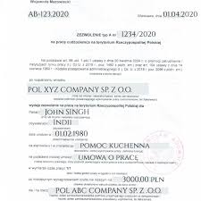 Photographs attached on the application where needed. Document Of Work Permit In Poland Type A Explain With Sample