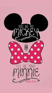 mickey minnie mouse pink sayings hd