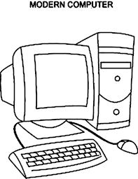 Find thousands of free and printable coloring pages and books on coloringpages.org! Computer Modern Computer Coloring Page Color Worksheets Kids Computer Computer Lab