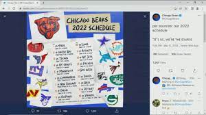 2022 Chicago Bears full schedule ...