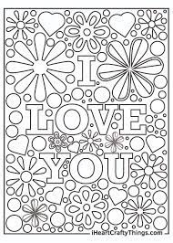 These alphabet coloring sheets will help little ones identify uppercase and lowercase versions of each letter. I Love You Coloring Pages Updated 2021
