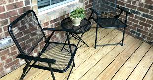 this metal folding patio table set is