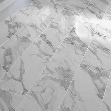 pre grouted white marble spc tile