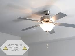 how to fix noisy ceiling fan bearings