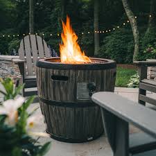 Wine Barrel Fire Table Global Outdoors