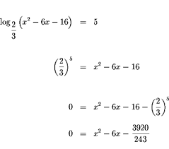Solving Logarithmic Equations