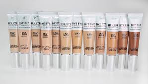 It Cosmetics Bye Bye Foundation Swatches Of All 12 Shades