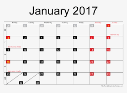 Blank Printable January 2017 Calendar Moon Phases Calendar