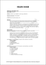 Examples Of Good And Bad Cvs Resumes By Bradley Cvs Uk