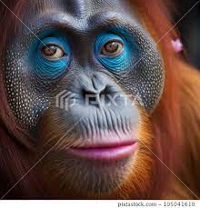 female orangutan monkey