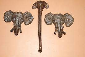 Elephant Wall Hooks Cast Iron