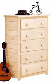Chest of drawers and multichests in pine, oak, rustic plank and painted finishes in rustic, modern and shaker styles. Shop Totally Kids Duke Unfinished 5 Drawer Chest