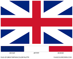 Great Britain Flag Color Codes