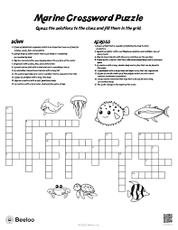 marine crossword puzzle beeloo