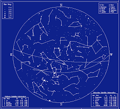 Star Charts Constellation Maps Star Map For Winter Evening