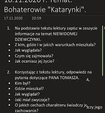 Zadanie w zaloncennkku z katarynki - Brainly.pl