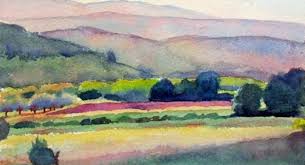 simple watercolor landscape painting