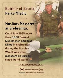 Know History - Ratko Mladić was the army general and known... | Facebook