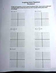 Graphing Linear Equations Worksheet