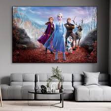 Cartoon Anime Frozen Poster And