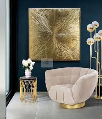 gold leaf painting large wall art