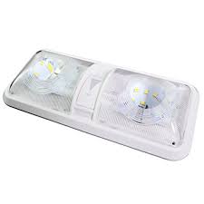 Rv Led Ceiling Double Dome Light Fixture With Dimmer Switch Interior Lighting For Car Rv Trailer Camper Boat Dc 12v 550 Lumens Natural White 4000 4500k 1 Walmart Com Walmart Com