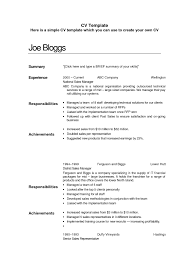 Curriculum Vitae Sample Pdf Download New Resume Simple Sample Resume