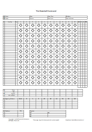 sle baseball scoresheet templates in