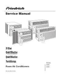 For a portable unit, this air conditioner is exceptionally powerful by. Friedrich 2008 Air Conditioner User Manual Manualzz