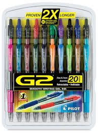 Pilot G2 Gel Pens And Refills Blick