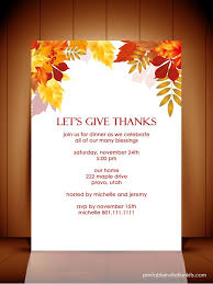 Autumn Invitation Template Simple And Lovely Plenty Of